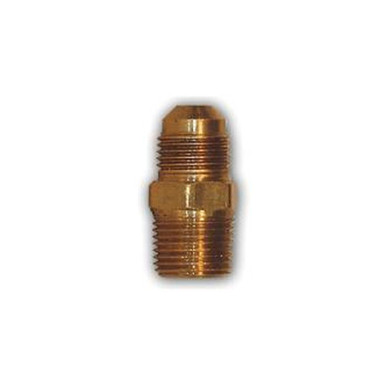 Opens dialog Midland Industries LF48-108 - Half Union Adapter, 5/8" Male Flared x 1/2" MIP, Brass