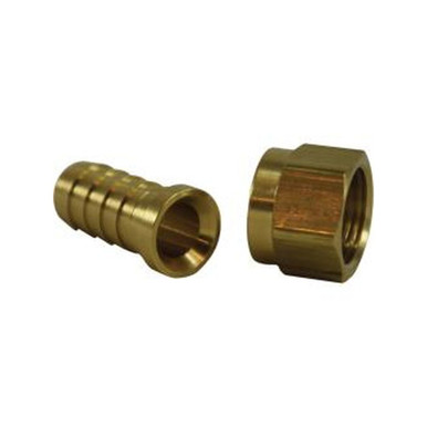 Opens dialog Midland Industries 32342 - Swivel Adapter, 1/2" Hose Barbed x 5/8" Female SAE 45 deg/37° JIC Flared,