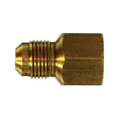 Opens dialog Midland Industries 46-86 - Light Pattern Adapter, 1/2" SAE 45° Male Flared x 3/8" FPT, Brass