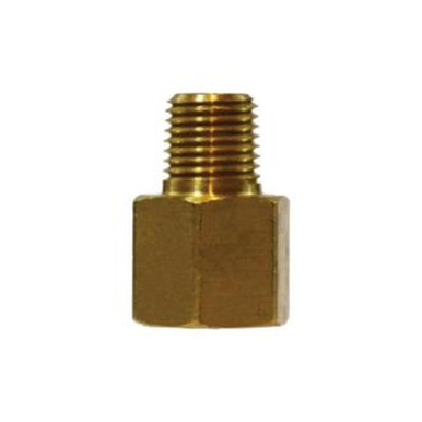 Opens dialog Midland Industries 10443 - Adapter, 1/2" SAE 45° Female Flared x 3/8" MIP, Brass