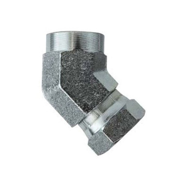 Opens dialog Midland Industries 150464 - 45° Swivel Adapter Elbow, 3/8" FPT x 1/4" FNPSM, Steel