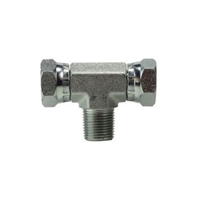 Opens dialog Midland Industries 16011212 - Swivel Branch Tee, 3/4" FNPSM x 3/4" FNPSM x 3/4" MNPSM, Steel