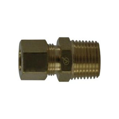 Opens dialog Midland Industries 700068-1416 - Adapter, 7/8" Compression x 1" NPT(M)F, Lead-Free Brass