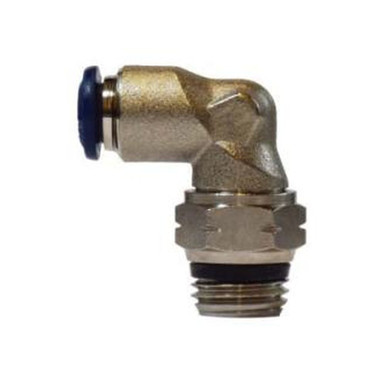 Opens dialog Midland Industries 20082N - 90° Swivel Elbow, 1/4" Push-In x 1/4" NPT(M) Global, Brass,