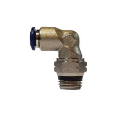 Opens dialog Midland Industries 20184N - 90° Swivel Elbow, 1/2" Tube OD x 1/4" MPT, Brass, Nickel-Plated