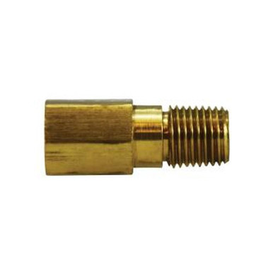 Opens dialog Midland Industries 28340 - Long Extension Adapter, 1/4" NPT(F)F x 1/4" NPT(M)F, 2-1/16" Brass
