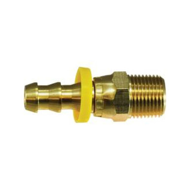 Opens dialog Midland Industries 30389 - Swivel Adapter, 1/2" Push-On Hose Barbed x 1/2" MIP, Brass