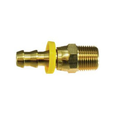 Opens dialog Midland Industries 30422 - Straight Swivel Connector, 1/4" Push" Tube x 1/8" MIP, Brass