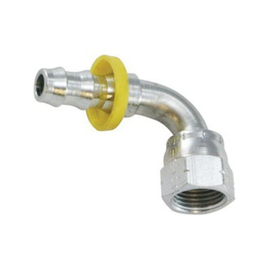 Opens dialog Midland Industries 30486 - 90° Elbow, 3/4" Push-On Hose Barbed x 3/4" Female SAE 45 deg/37° JIC