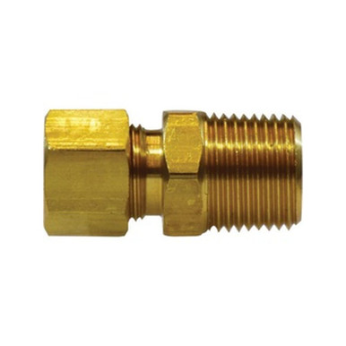 Opens dialog Midland Industries 31189 - Adapter, 3/8" Compression x 3/8" MPT, Brass, Chrome-Plated