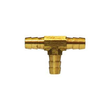 Opens dialog Midland Industries 32126 - Tee, 3/8" Hose Barbed x 3/8" Hose Barbed x 3/8" Hose Barbed, Brass