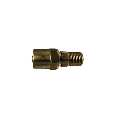 Opens dialog Midland Industries 32750 - Reusable Hose Adapter, 3/8" Hose x 3/8" NPT(M)F, Brass