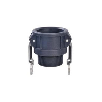 Opens dialog Midland Industries CGB-150-PP - Cam & Groove Coupler, 1-1/2" Type B x 1-1/2" NPT(M), Polypropylene