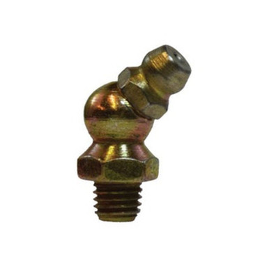 Opens dialog Midland Industries 36146SS - 45° Ball Check, 45 deg, 1/4-28 Thread, Taper Thread Thread, 3/8" Hex,