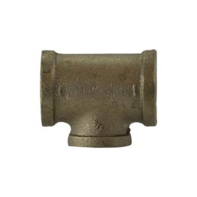 Opens dialog Midland Industries 44301LF - Pipe Reducing Tee, 1-1/4" FPT x 1-1/4" FPT x 1/2" FPT, Bronze