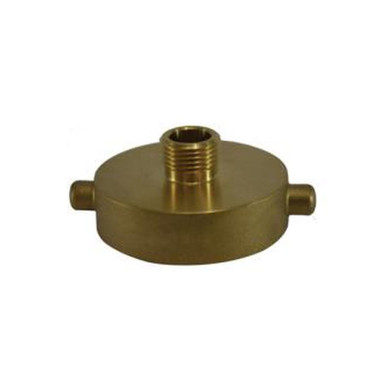 Opens dialog Midland Industries 444000 - Fire Hose Hydrant Adapter, 2-1/2" NST x 3/4" GHT, Brass