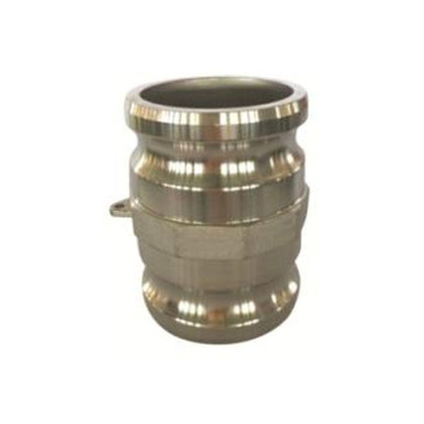 Opens dialog Midland Industries SA-2030-SS - Cam & Groove Spool Adapter, 2" Male Adapter x 3" Male Adapter, 316SS