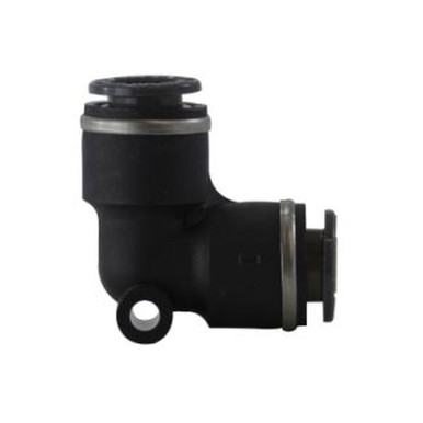 Opens dialog Midland Industries 650800C - 90° Union Elbow, 1/2" Push" Tube x 1/2" Push" Tube, Composite