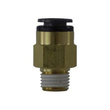 Opens dialog Midland Industries 680808C - Straight Connector, 1/2" Push-In x 1/2" MIP, Composite