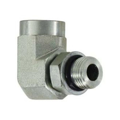 Opens dialog Midland Industries 6815NWO66 - 90° Elbow, 9/16" Female ORB x 9/16" Male ORB, Steel