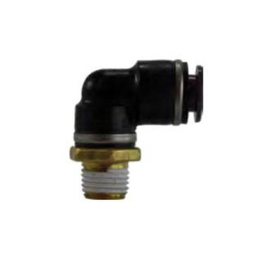 Opens dialog Midland Industries 695304SC - 90° Swivel Elbow, 5/32" Tube OD x 1/8" Male NPTF, Composite