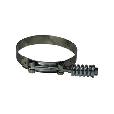 Opens dialog Midland Industries 844313 - Spring Loaded T-Bolt Hose Clamp, 3.13 in Min. Clamp Dia., 300 Stainless