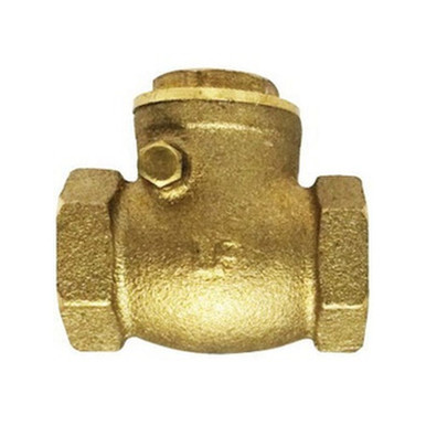 Opens dialog Midland Industries 940360LF - Swing Check Valve, 4" Nominal, FIP x FIP, Brass Body, Import
