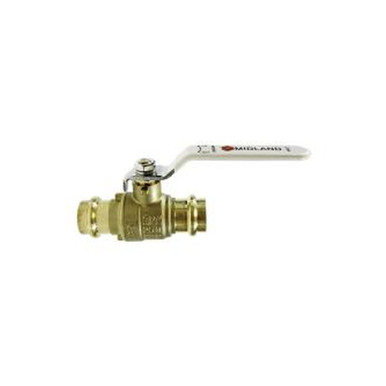 Opens dialog Midland Industries 940403LF -940 LF Series Ball Valve, 1/2" Nominal, Press x Press, 250 psi WOG