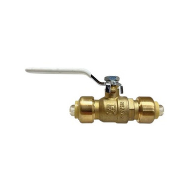 Opens dialog Midland Industries 943751LF - Ball Valve, 3/4" Nominal, Push-Fit x Push-Fit, 200 psi CWP Pressure,