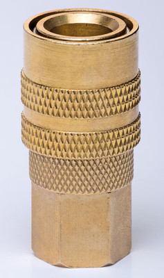 Rockwood 1/4 Inch FNPT Type-M Quick-Connect Coupler Brass Construction (31524)