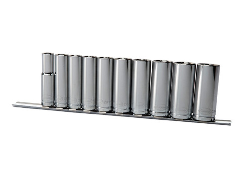 Eastwood 10pc - 3/8 Inch Drive MM Deep Socket Set (32172)