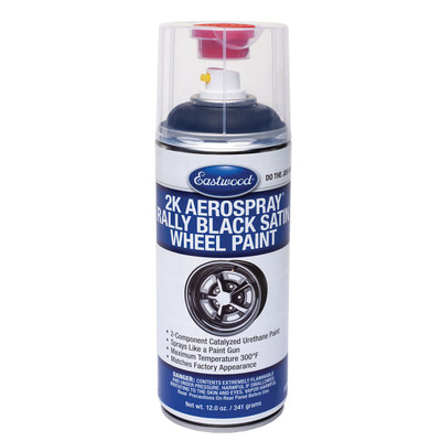 Eastwood 2K AeroSpray Satin Black Rally Wheel Paint (33910Z)