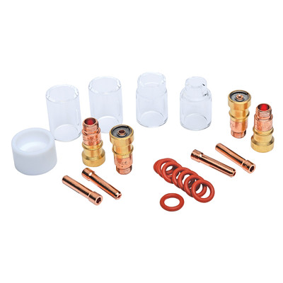 Eastwood TIG Welding Pyrex Gas Lens Kit 21 Pc Master Set for WP17WP18 and WP26 Torches (61047)