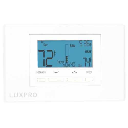 Lux P621U-010 Programmable Thermostat 2 Heat 1 Cool