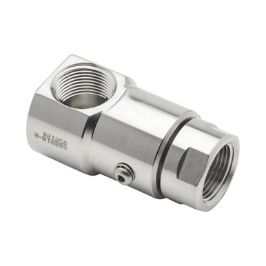 Opens dialog Reelcraft S602218-2 - 1" NPT(F) x 1" NPT(F) Stainless Steel Swivel, FKM Seals, 500 psi